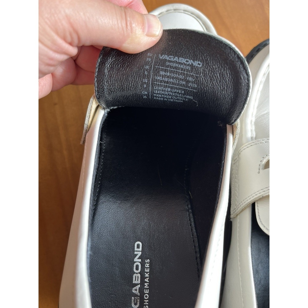 Vagabond Cosmo 2.0 Chunky Platform Loafers White‎ Leather 9 EU39 Officecore - Picture 8 of 9